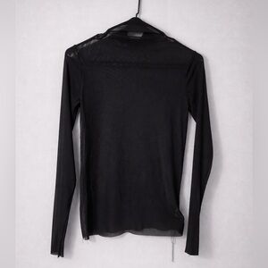 Micas Black Sheer Long sleeve top